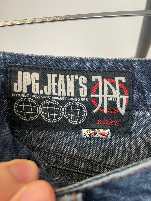 SS2003 Jean Paul Gaultier flared patchwork jeans