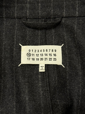 A/W2020 Maison Margiela pinstripe wool double breasted jacket