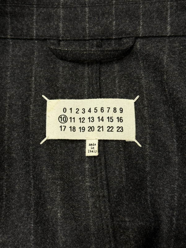 A/W2020 Maison Margiela pinstripe wool double breasted jacket