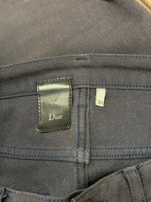2000s Dior faded denim straight jeans