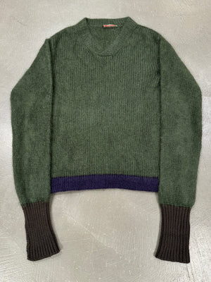 2000s Prada Mohair knit with elongated sleeves