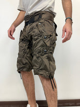 Load image into Gallery viewer, SS2008 Dolce &amp; Gabbana wire wrinkle shorts bondage cargo pants
