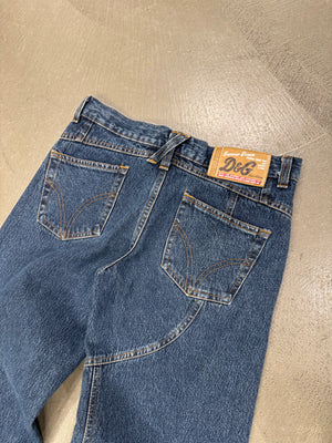 A/W2003 Dolce & Gabbana upside down waisted leg jeans