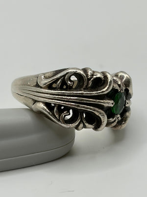 Chrome Hearts emerald K&T ring