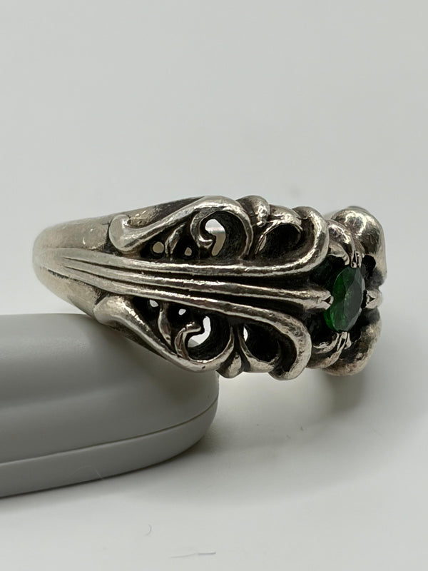 Chrome Hearts emerald K&T ring