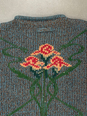 A/W1986 Jean Paul Gaultier intarsia floral knit