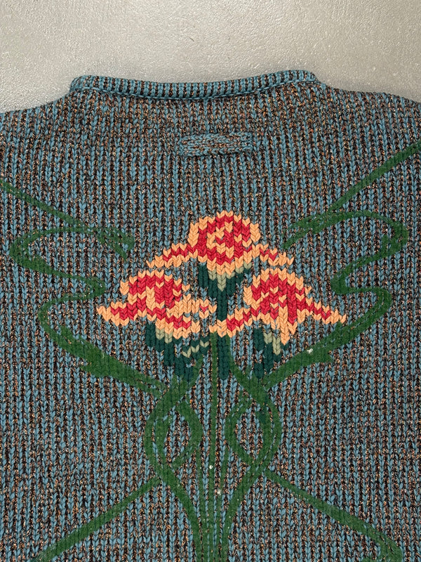 A/W1986 Jean Paul Gaultier intarsia floral knit