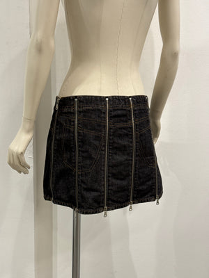 S/S2004 Dolce & Gabbana full zip mini skirt