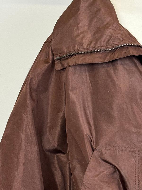 F/W 2002 Gucci by Tom Ford Brown Silk Baggy Kimono Jacket