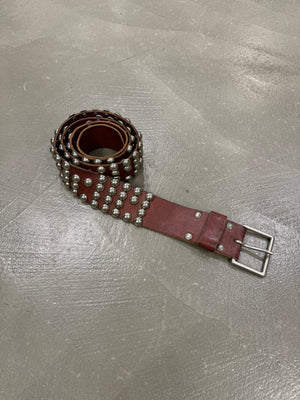 2000s Maison Margiela rare oversize studded heavy belt