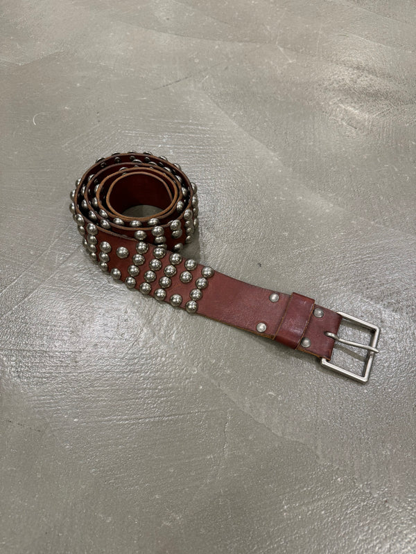 2000s Maison Margiela rare oversize studded heavy belt