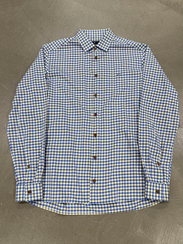 S/S2013 Vivienne Westwood orb logo check button-up shirt