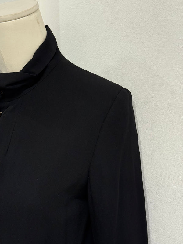 2000s Ann Demeulemeester minimalist hook closure jacket