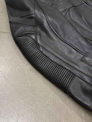 A/W2023 Balenciaga panelled leather moto biker jacket