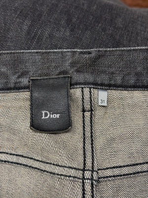 2000s Dior clawmark faded jeans