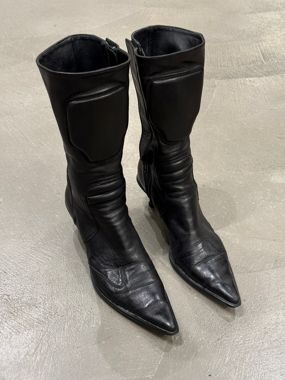 1999 Miu Miu biker moto boots