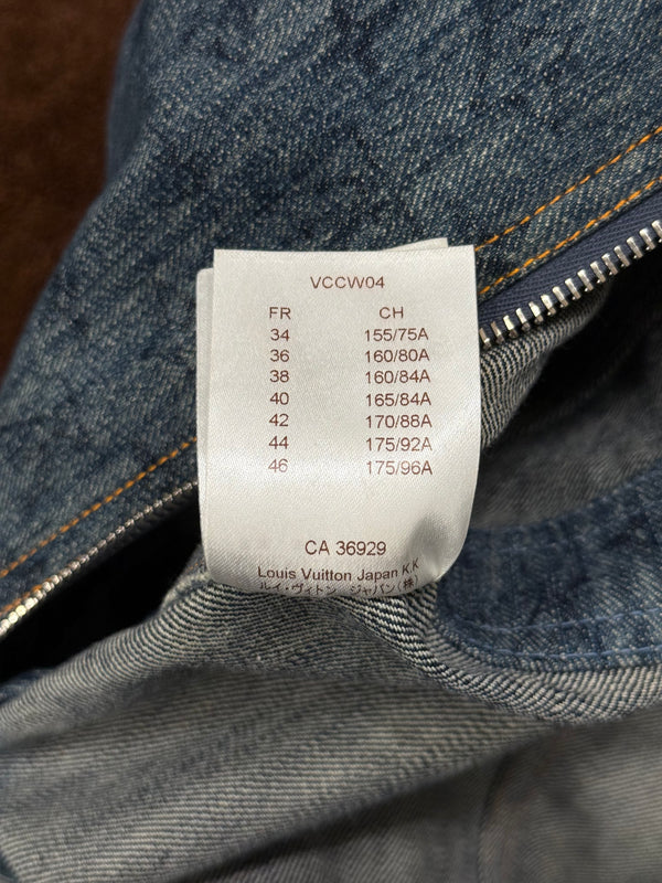 2010s Louis Vuitton monogram midi denim dress