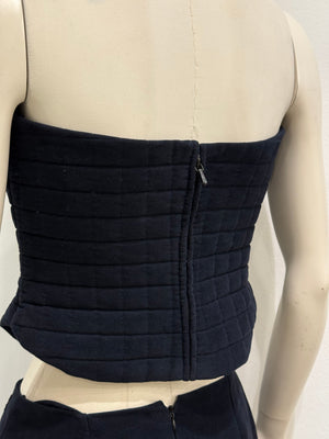 S/S2000 Chanel runway padded set top & skirt