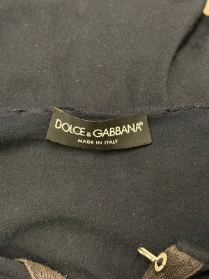 2003 Dolce & Gabbana sleeve top with front hooks closure