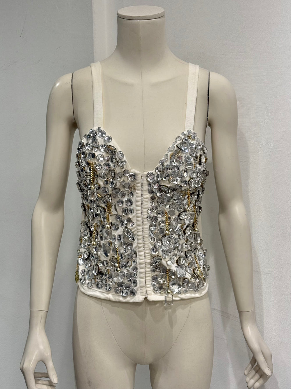 A/W1991 Dolce & Gabbana beaded crystal corset