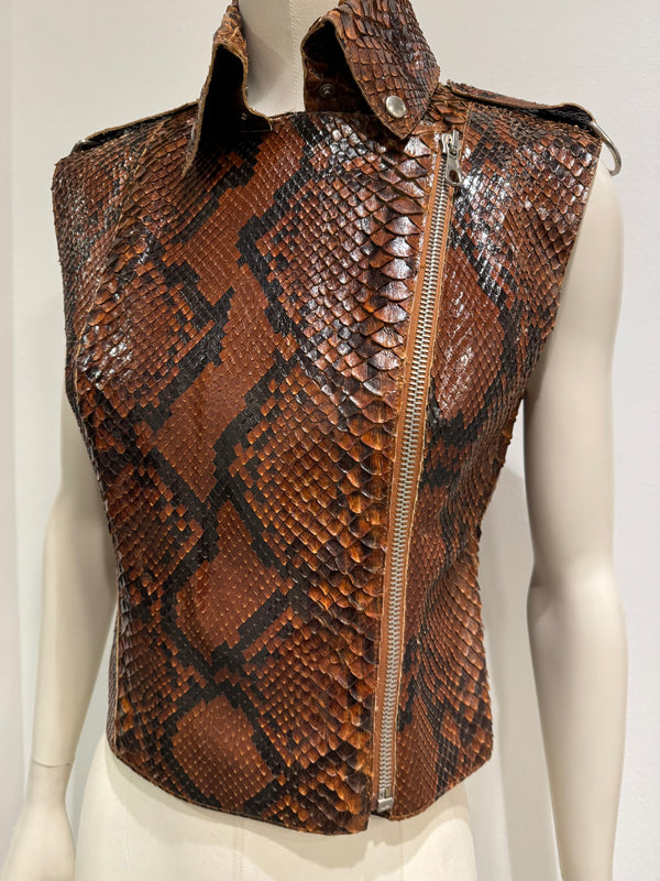 S/S2001 Dolce & Gabbana Python leather top