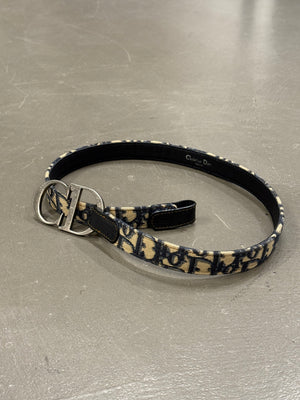 2000s Christian Dior by Galliano monogram belt