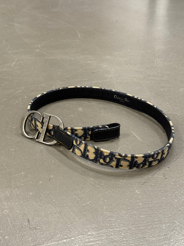 2000s Christian Dior by Galliano monogram belt