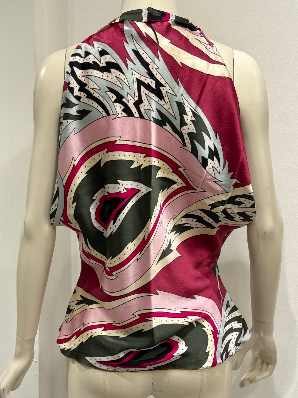 S/S2001 Alexander McQueen "Voss" paisley top