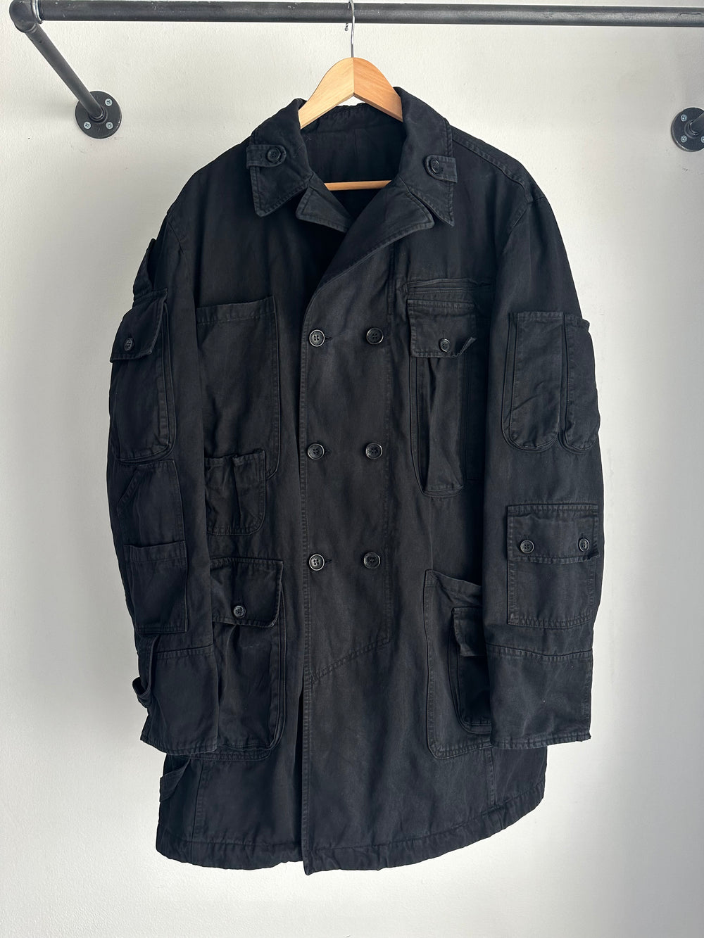 AW2003 D&G cargo multi pockets long coat