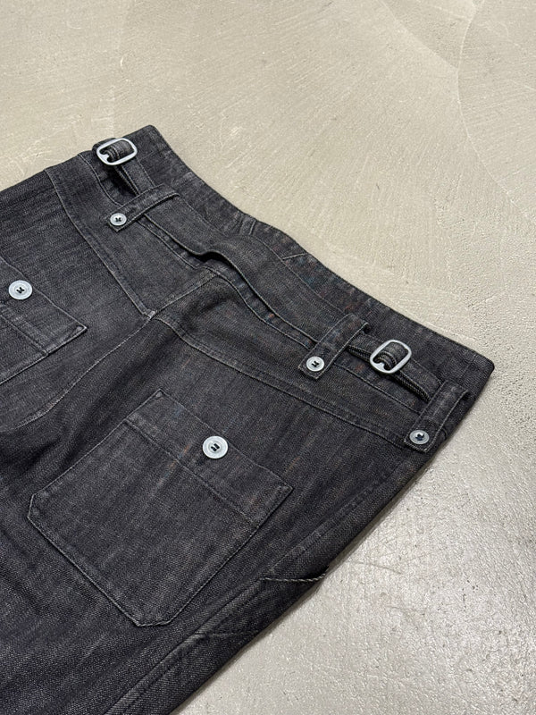 2006 Balenciaga by Nicolas Ghesquière Flared Workwear Denim