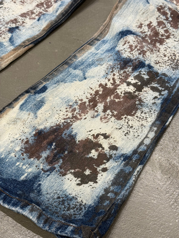 2000s Cavalli rust camo pants