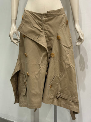 S/S2006 Junya Watanabe deconstructed trench coat skirt