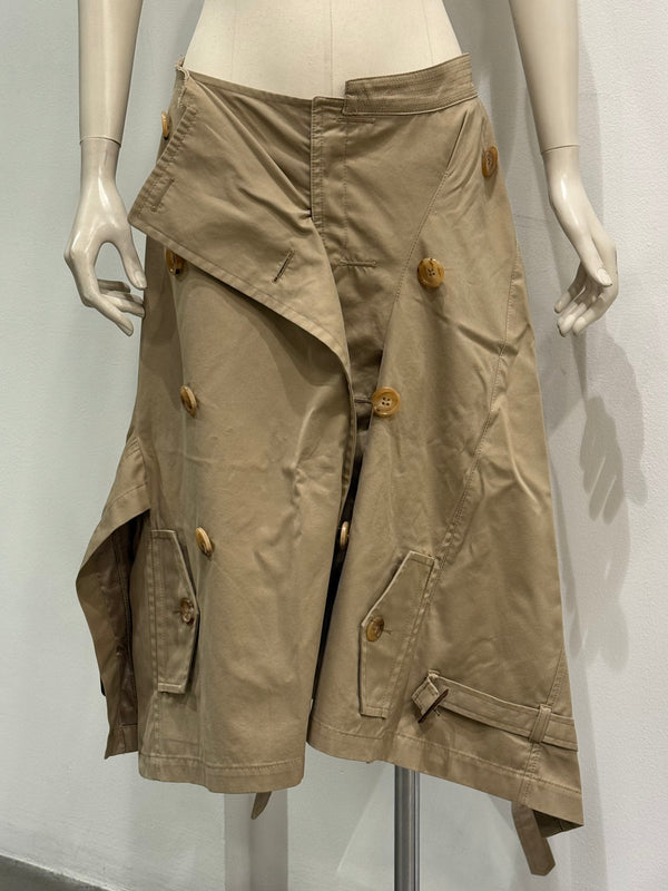 S/S2006 Junya Watanabe deconstructed trench coat skirt