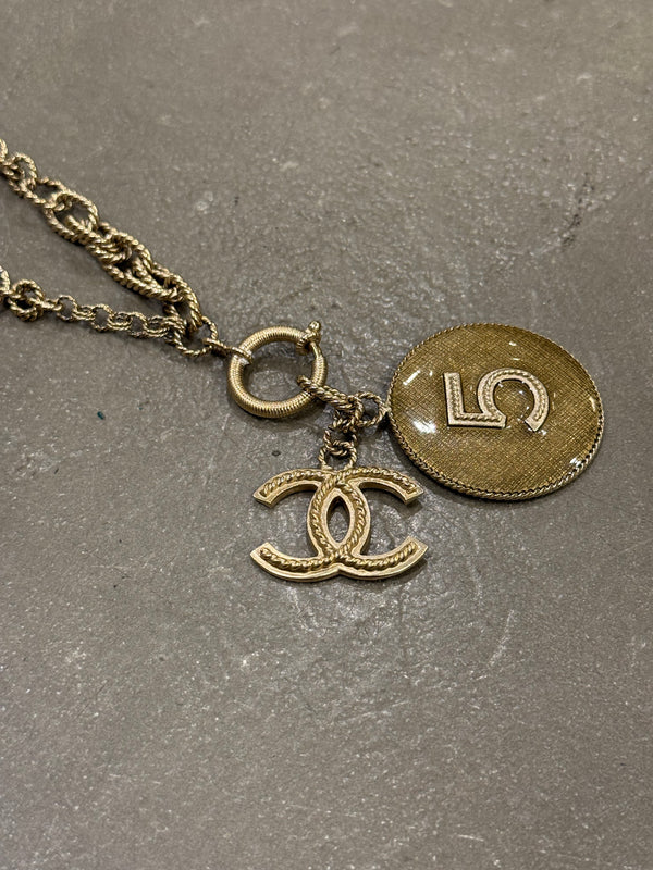 A/W2013 Chanel n5 gold chain necklace