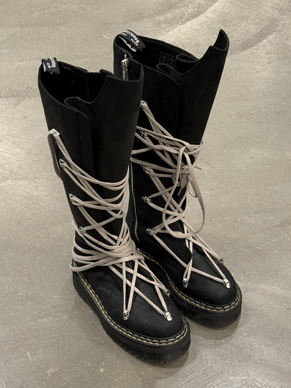Rick Owens X Dr Martens boots