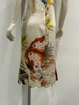 2000s Cavalli butterfly print dress