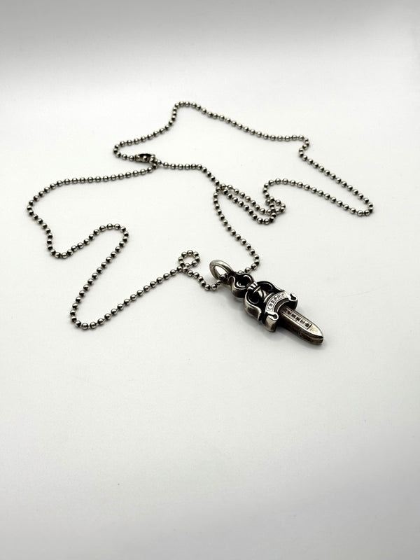 Chrome Hearts dagger pendant necklace