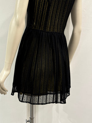 1990s Dolce & Gabbana lace sleeveless mini dress