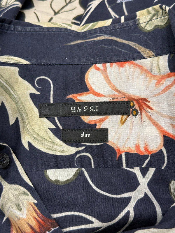 2014 Gucci flora cotton shirt
