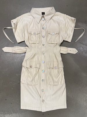 S/S2005 Jean Paul Gaultier runway safari dress