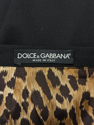 2003 Dolce & Gabbana tailored skirt suit with mandarin collar