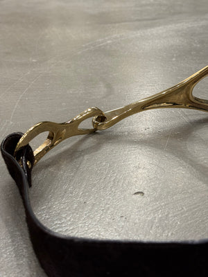 1998 Gucci by Tom Ford pony hair iconic belt