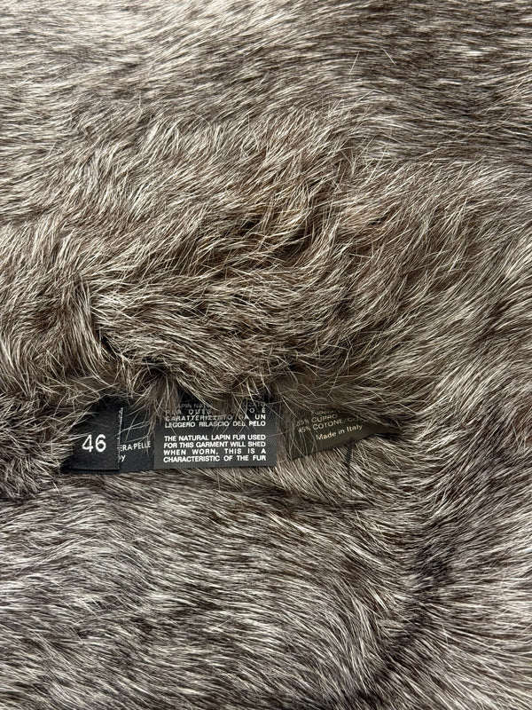 2000s Gucci by Tom Ford fur lining leather bomber jacket