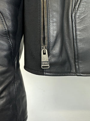 2000s Dirk Bikkembergs muscle reinforced leather jacket