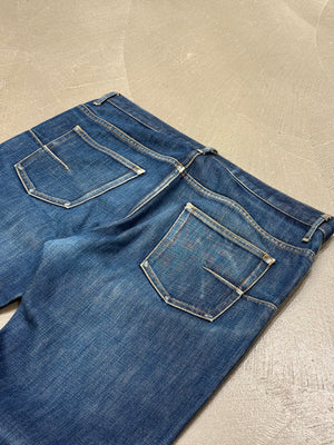 2000s Dior by Hedi Slimane faded raw denim