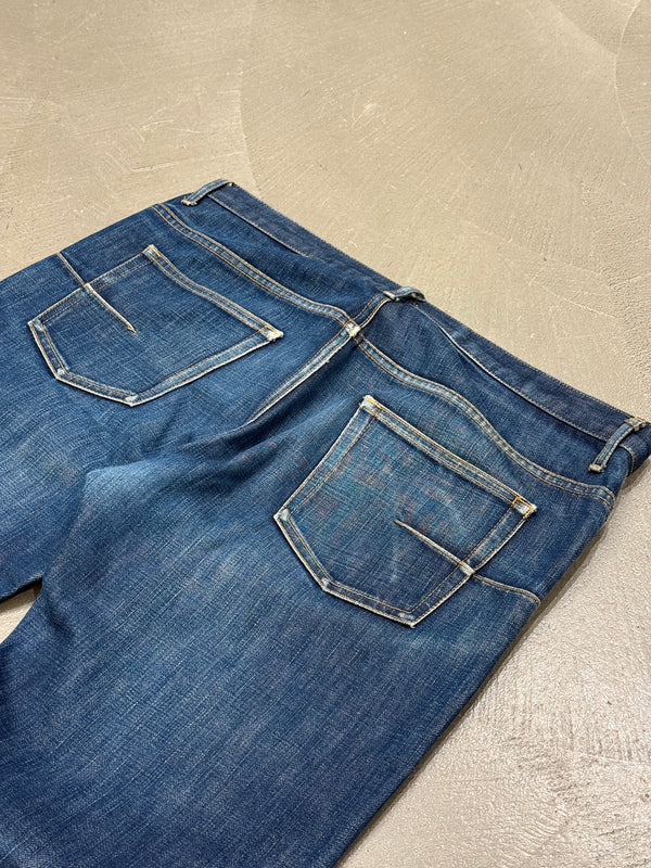 2000s Dior by Hedi Slimane faded raw denim