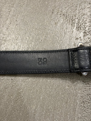 Chrome Hearts 1 inch 3-piece leather roller belt