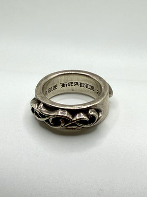 Chrome Hearts double narrow vine band ring