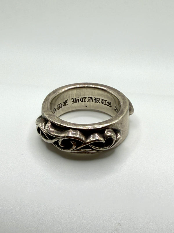 Chrome Hearts double narrow vine band ring
