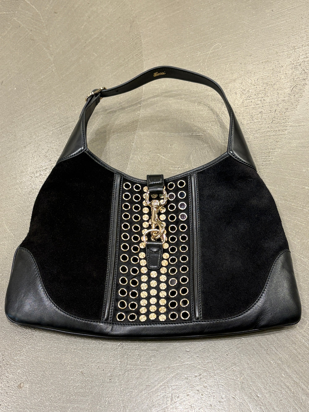 2002-2004 Gucci by Tom ford studded suede Jackie bag